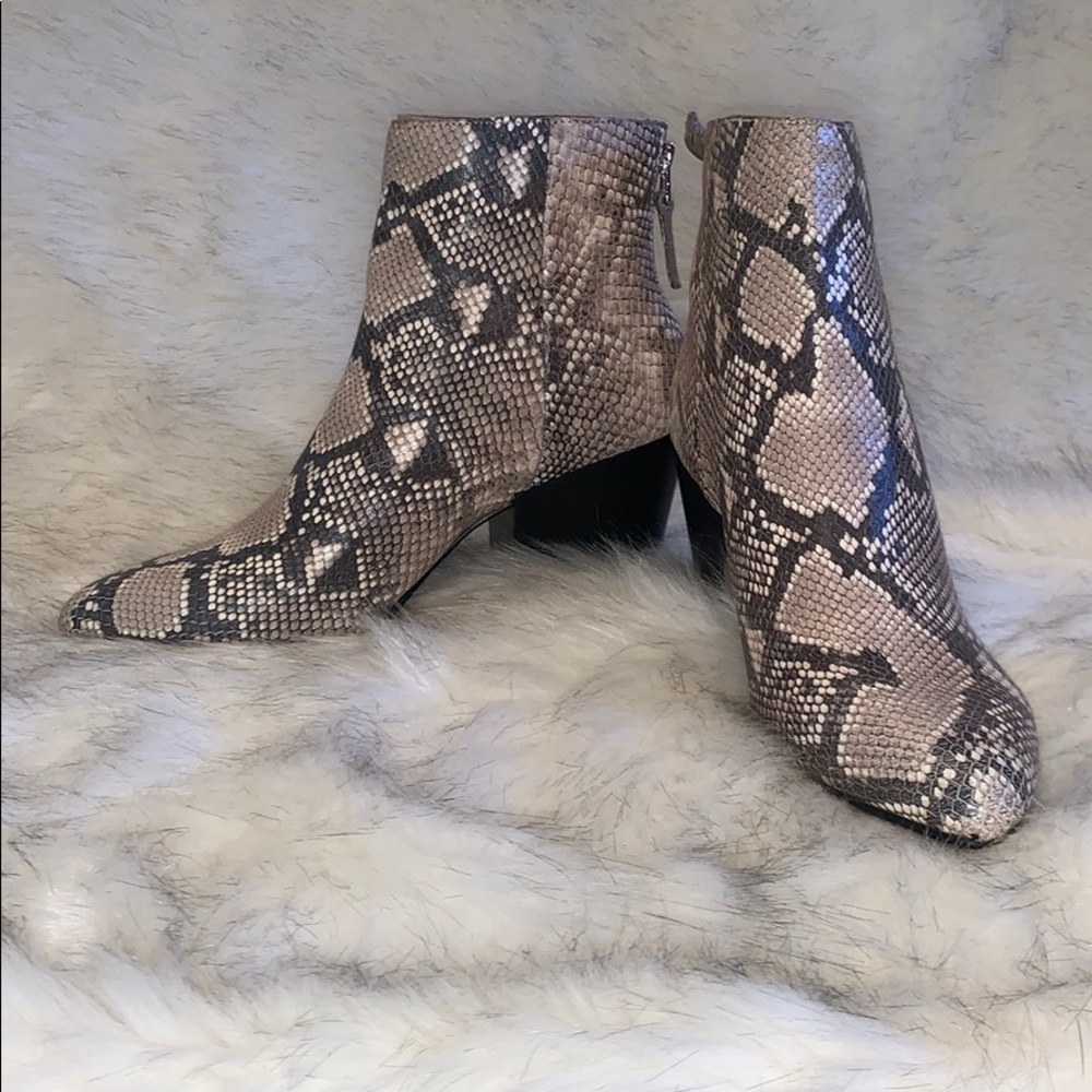 Dolce Vita snake print embossed leather